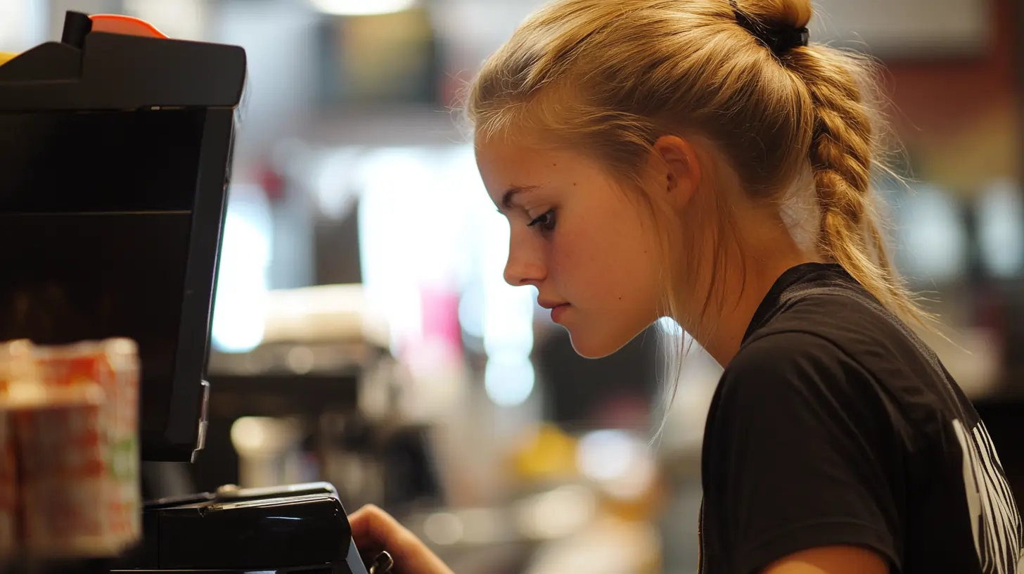 woman working